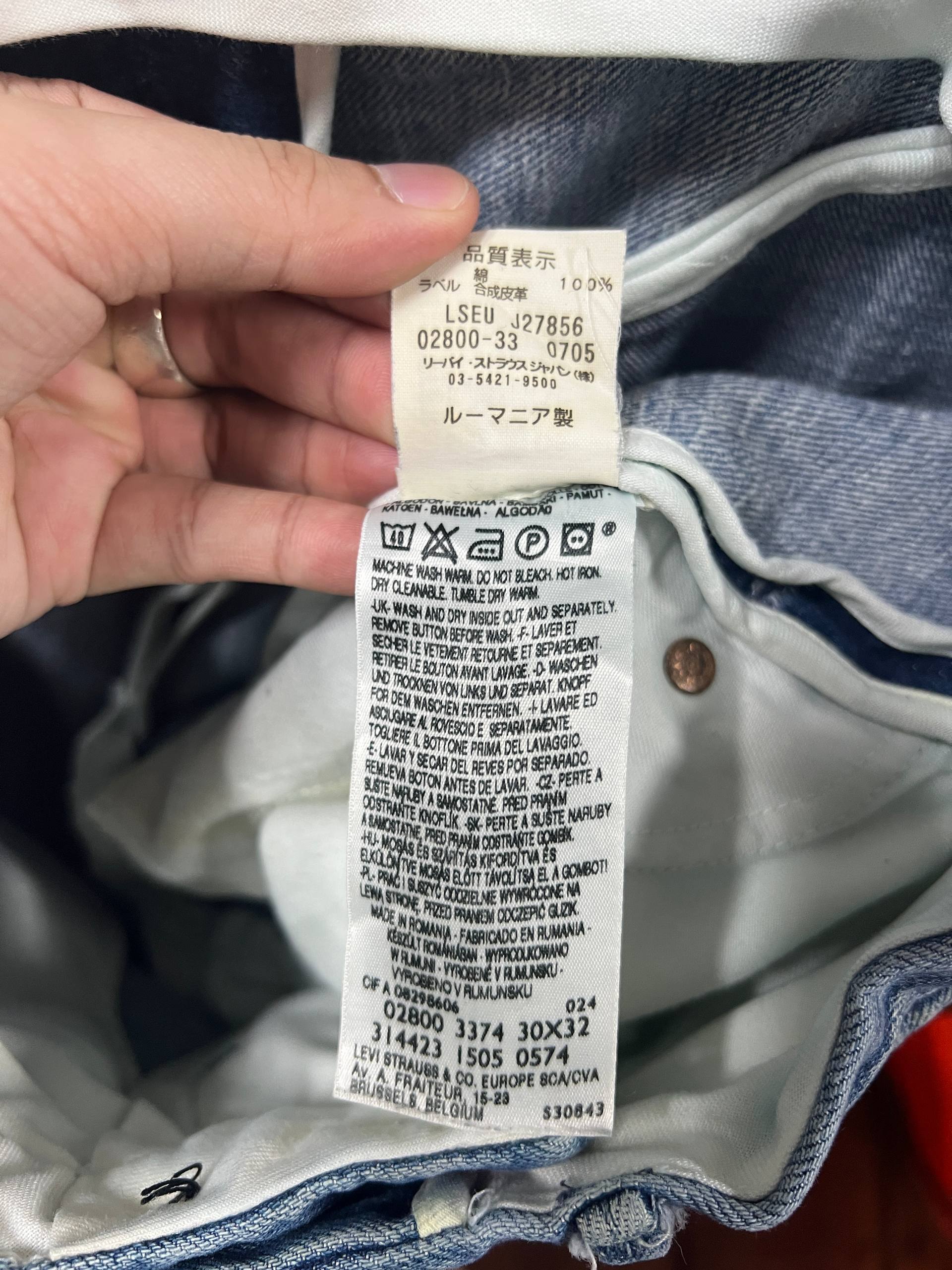 AW05 Levi’s Red Copper Rivet Denim