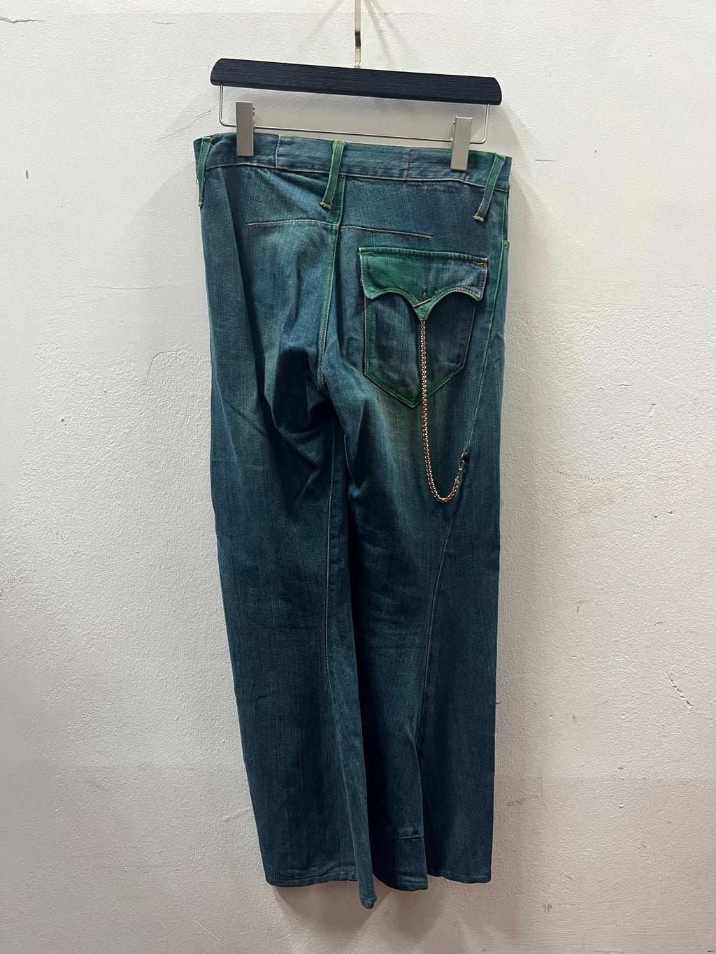 SS02 Levi’s Red Green Warped Boot Cut Denim