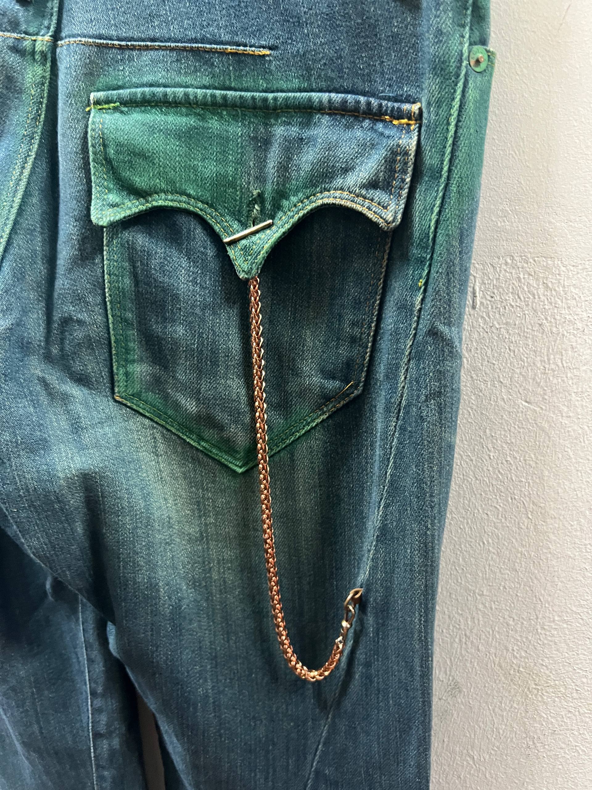 SS02 Levi’s Red Green Warped Boot Cut Denim