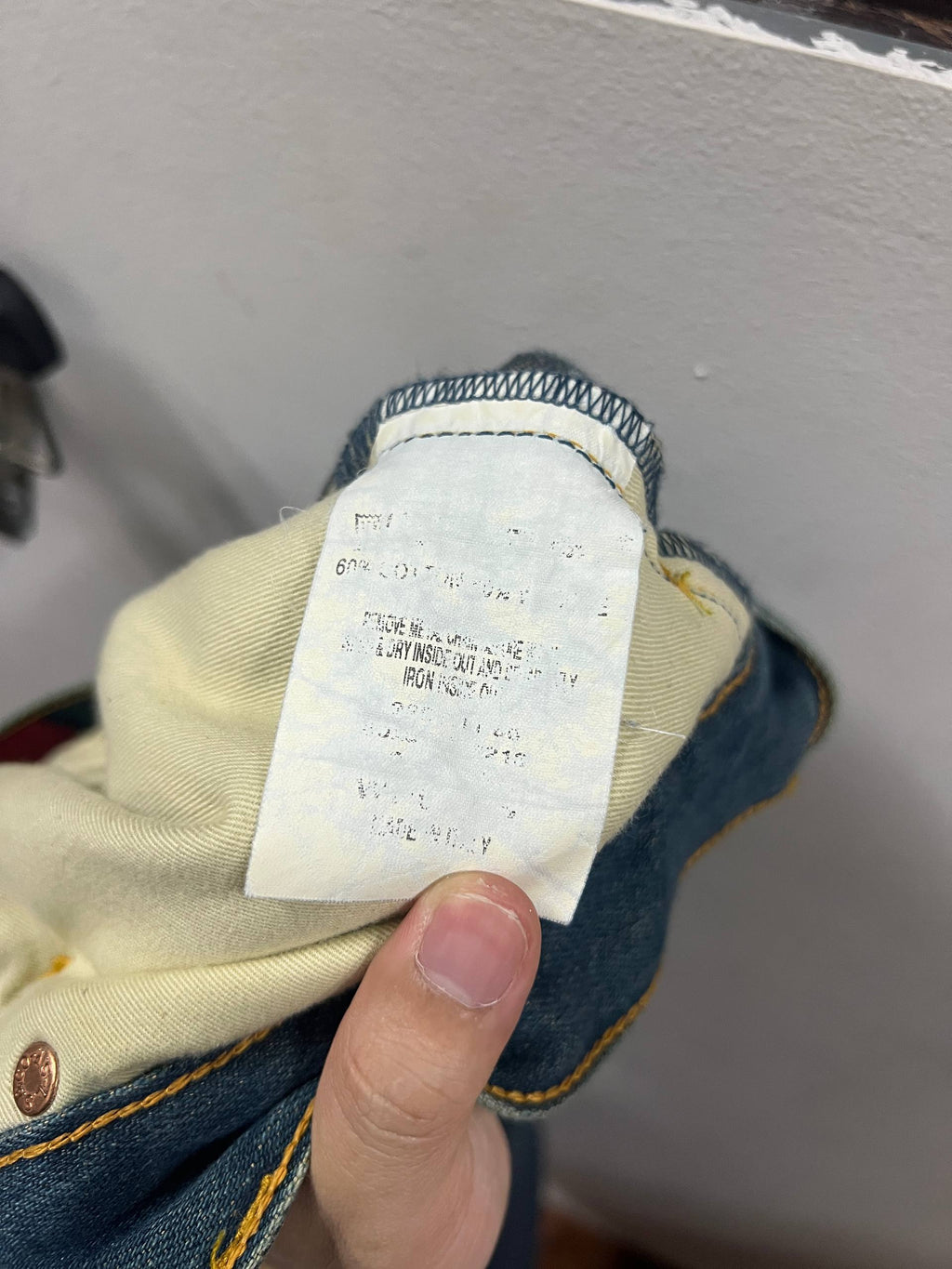 SS02 Levi’s Red Green Warped Boot Cut Denim