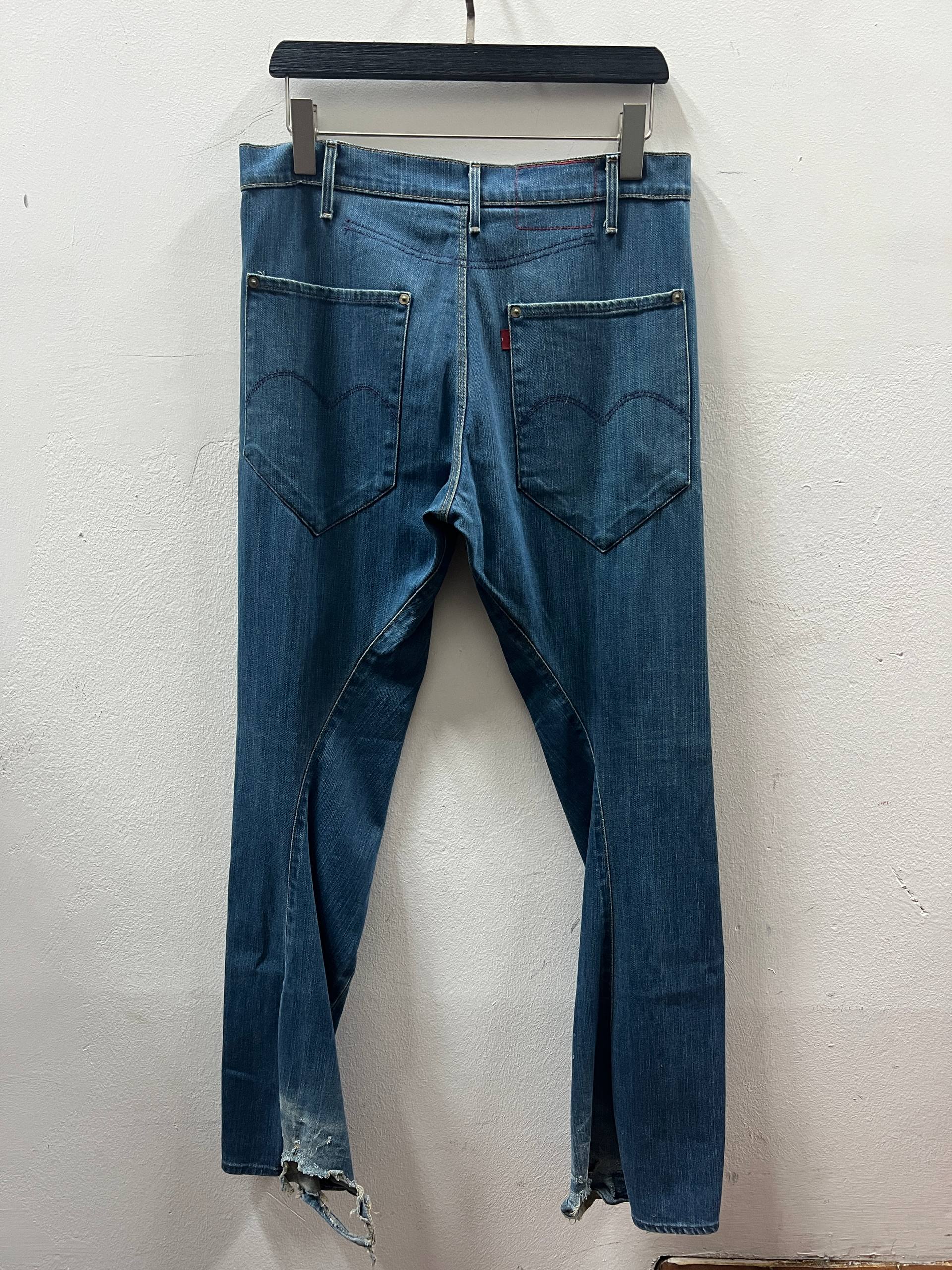 SS04 Levi’s Red “Mary-lou” Dark Wash Denim