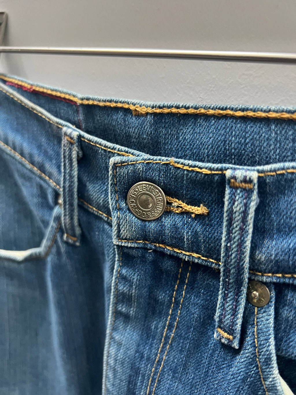 SS04 Levi’s Red “Mary-lou” Dark Wash Denim