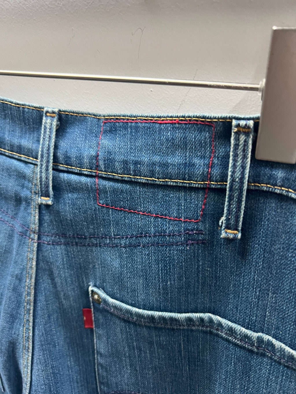 SS04 Levi’s Red “Mary-lou” Dark Wash Denim