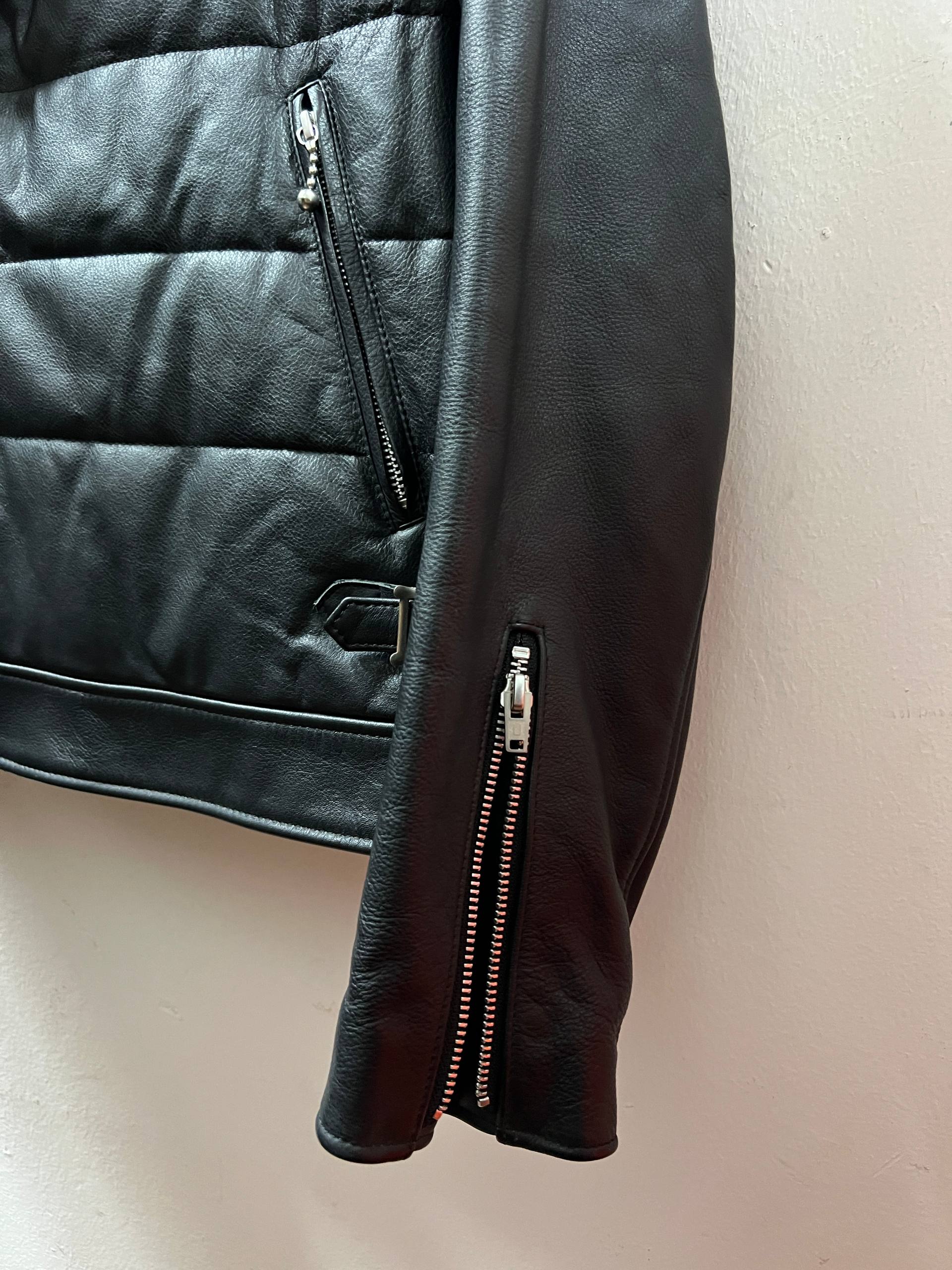 AW20 Undercover “Fallen Man” Quilted Armor Biker Jacket