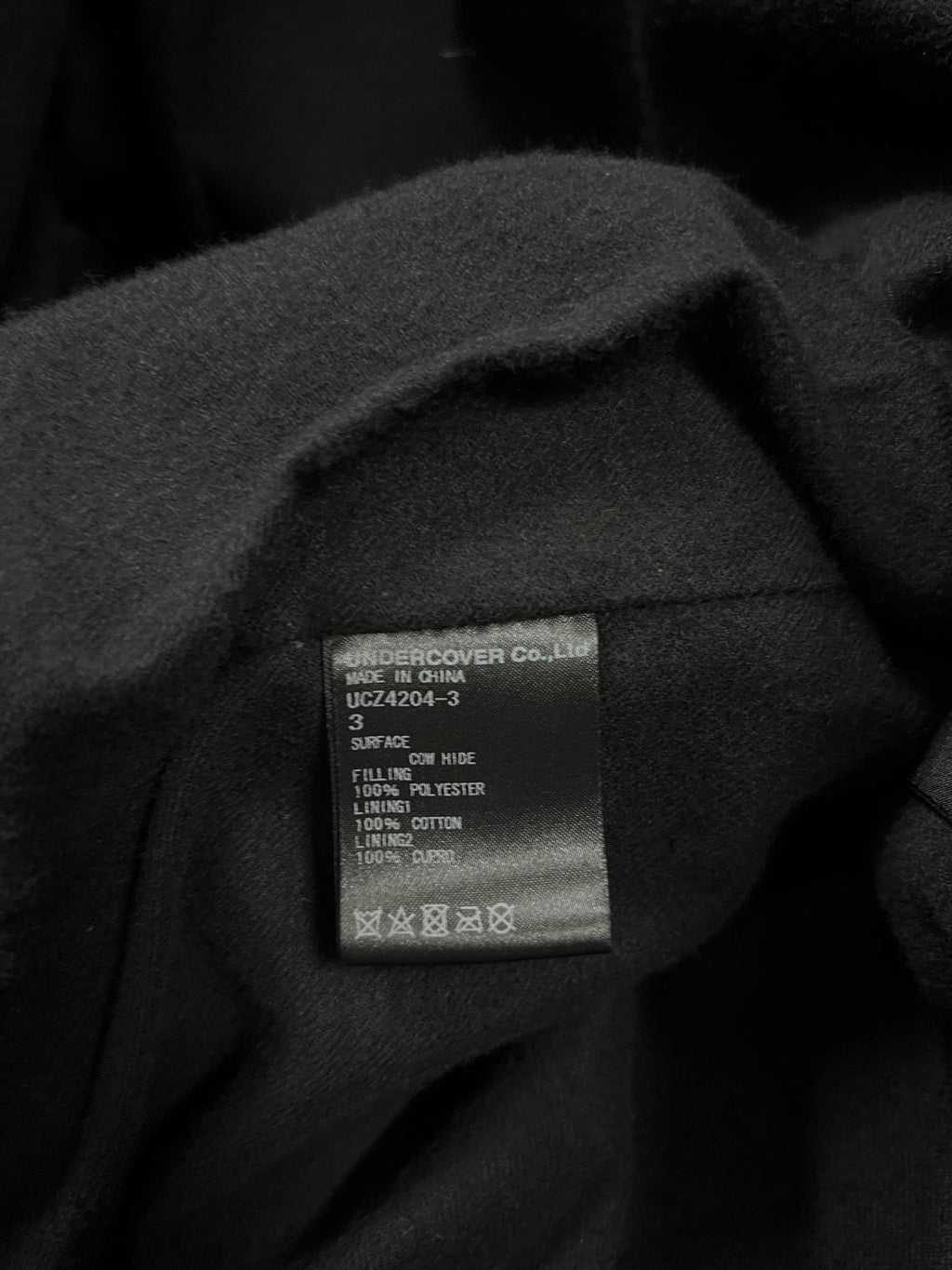 AW20 Undercover “Fallen Man” Quilted Armor Biker Jacket