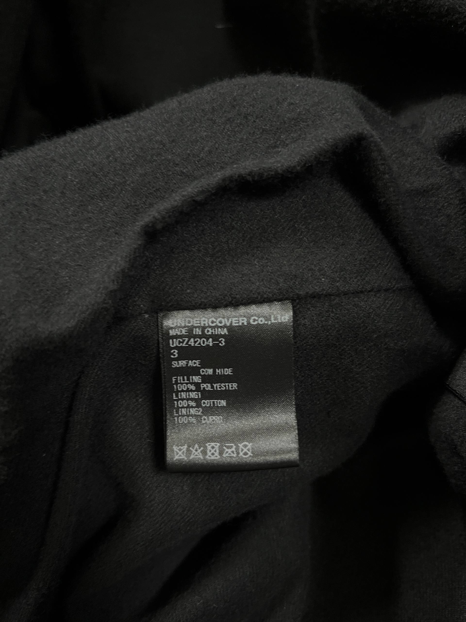 AW20 Undercover “Fallen Man” Quilted Armor Biker Jacket