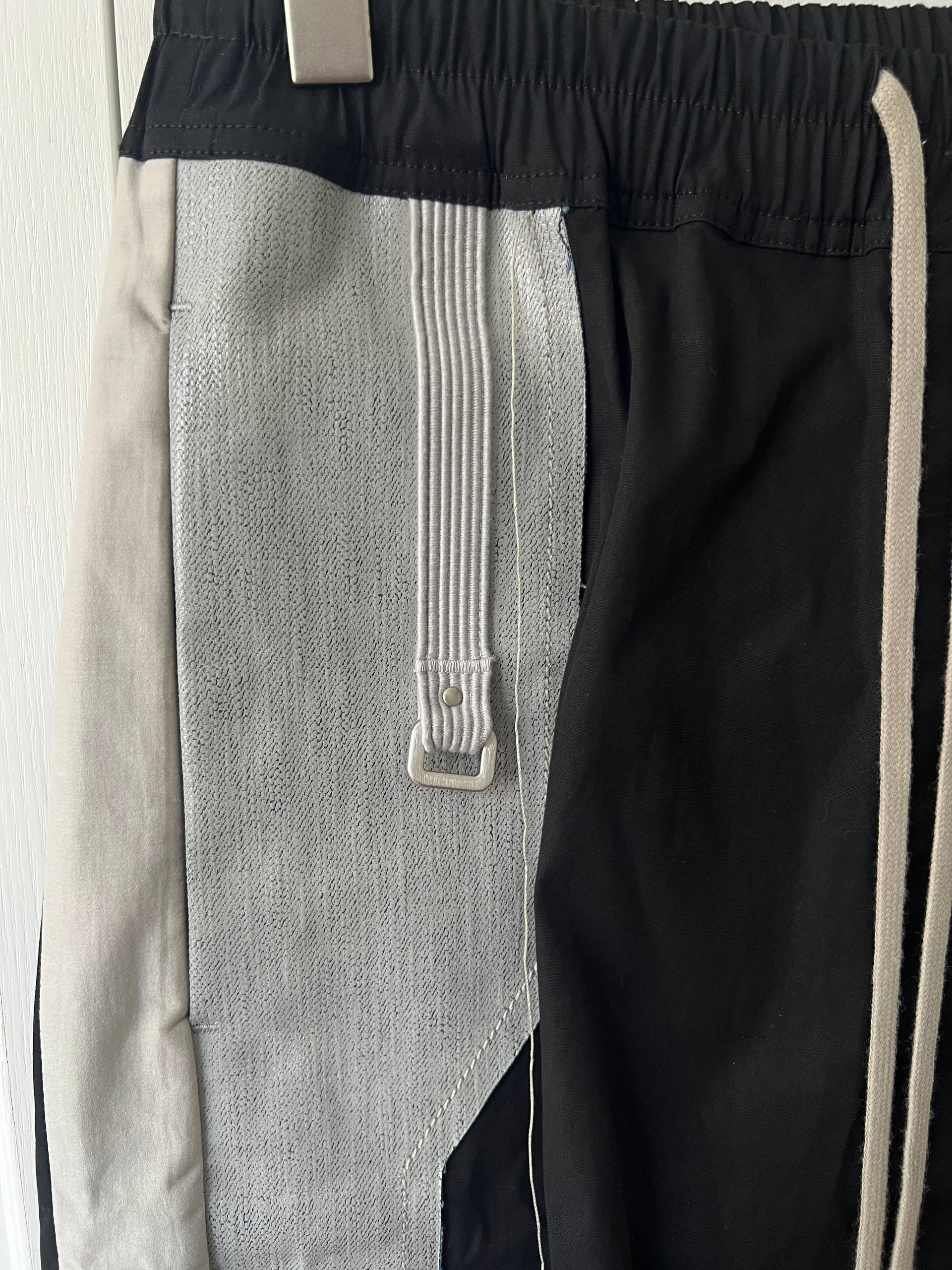 SS19 Rick Owens "Babel" Waxed Panel Pod Shorts